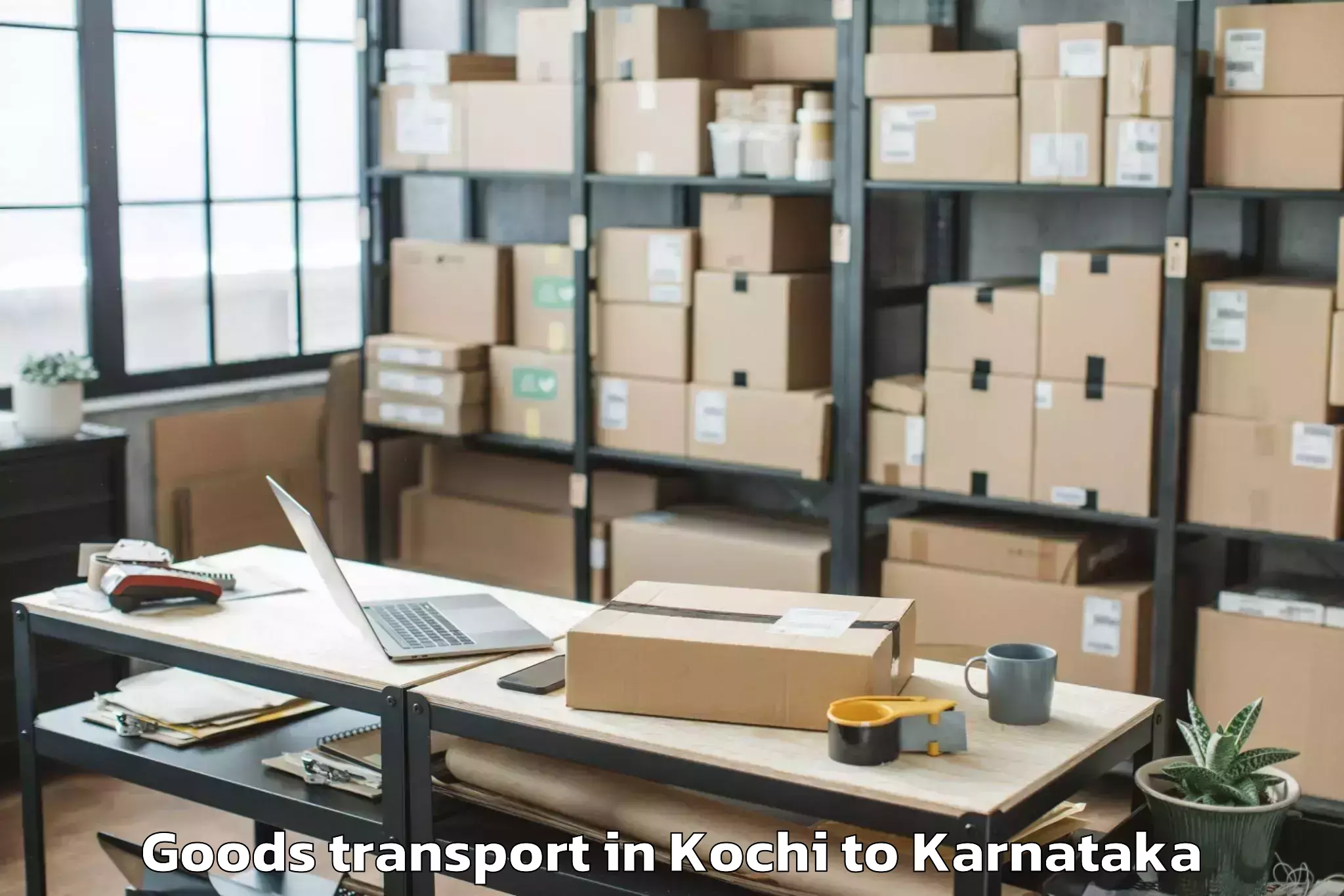 Discover Kochi to Lingasugur Goods Transport